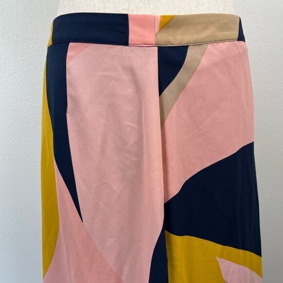 NWT Bar III Abstract Geo Midi Skirt Size 4 - Picture 2 of 7